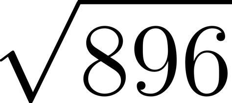 What Is The Square Root Of 896