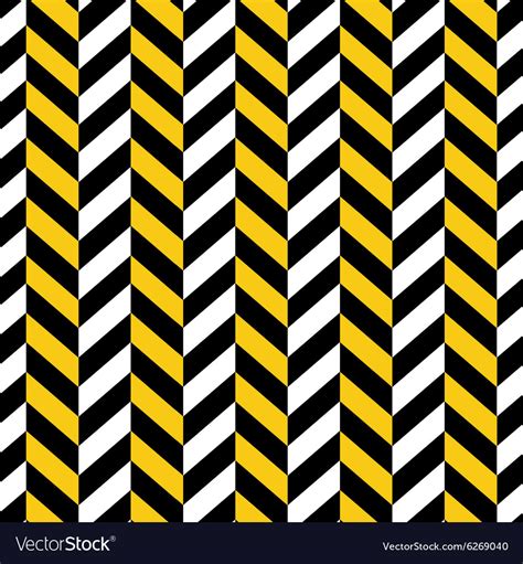 Seamless Pattern Yellow Black Geometric Royalty Free Vector