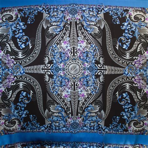 Versace Authentic Twill Fabric Baroque Ornaments Print Panel Etsy