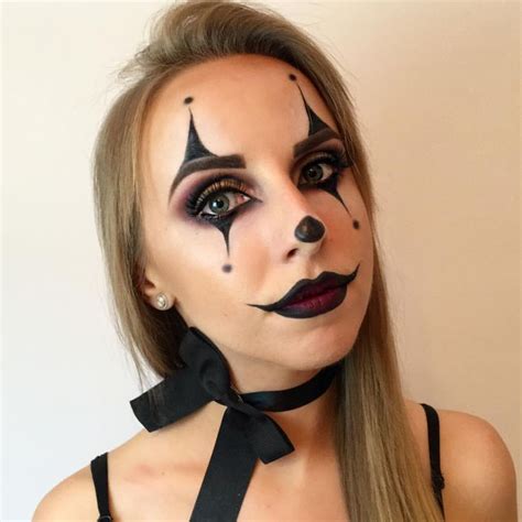 clown schminken für damen anleitung und gruselige ideen zu halloween schminken halloween