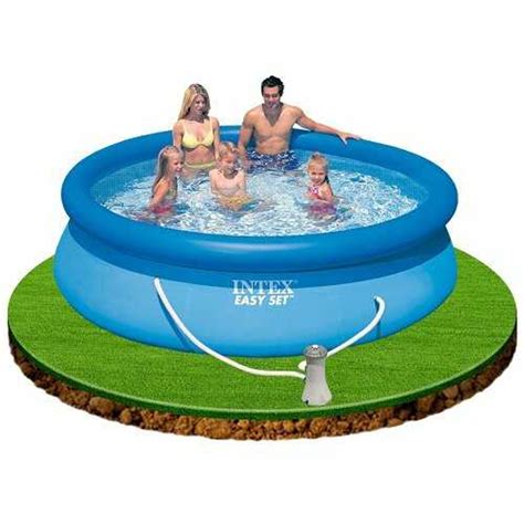 Intex 10ft X 30in Easy Set Pool Includes Filter Pump In Pool And Hot Tub