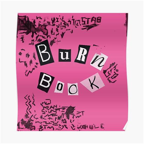 Burn Book Posters Redbubble