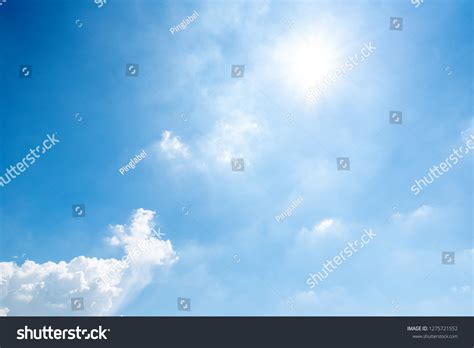 Clear Blue Sky Backgroundclouds Background Stock Photo 1275721552