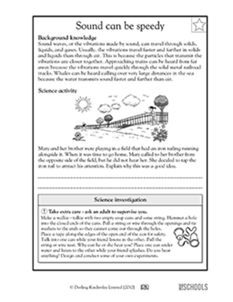 Science worksheets and online activities. How sound travels | 5th grade Science Worksheet | GreatSchools