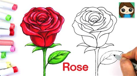 Rose Flower Drawing Tutorial Best Flower Site