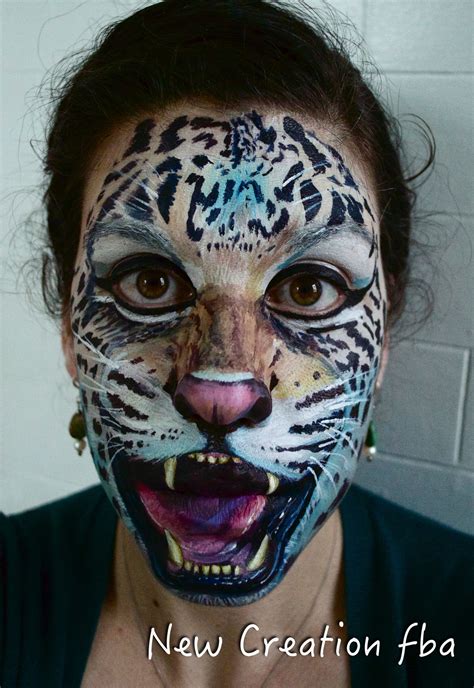 Leopard Face Paint By Jennifer Sweeney