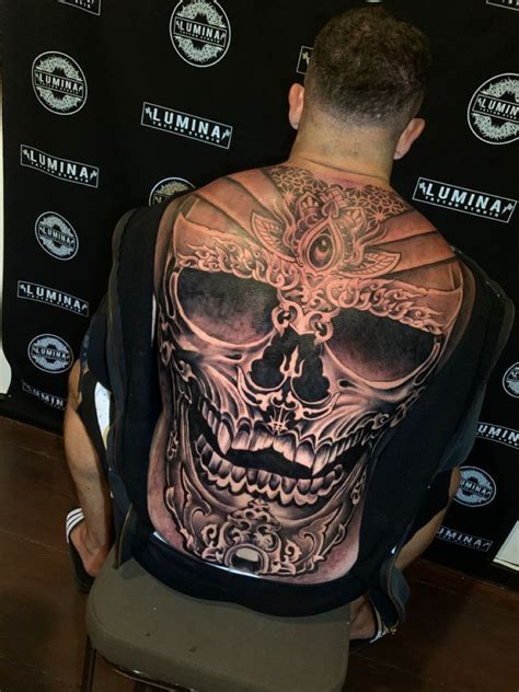 Skull Full Back Tattoo Back Tattoo Cool Back Tattoos Tattoos