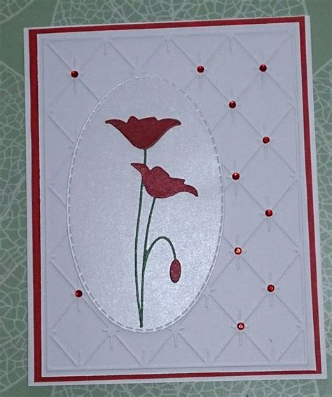 Pin By Sue Andrews On Cards Poppy Cards Valentines Cards Cards Handmade