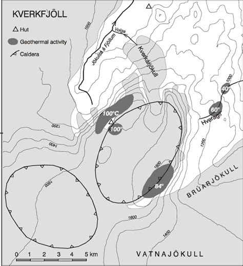 Geothermal Activity Of The Kverkfjöll Hightemperature Area Download Scientific Diagram