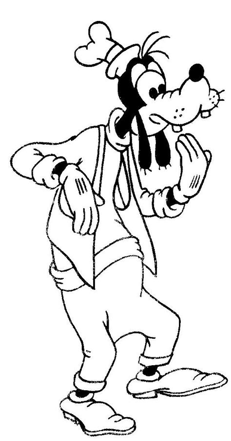 I can draw too, yet i wanted to post something done by him. Free Printable Goofy Coloring Pages For Kids