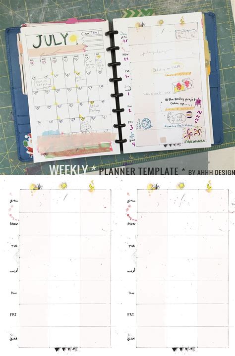 A Messy Week ⋆ Amanda Hawkins Ahhh Design Planner Template Weekly