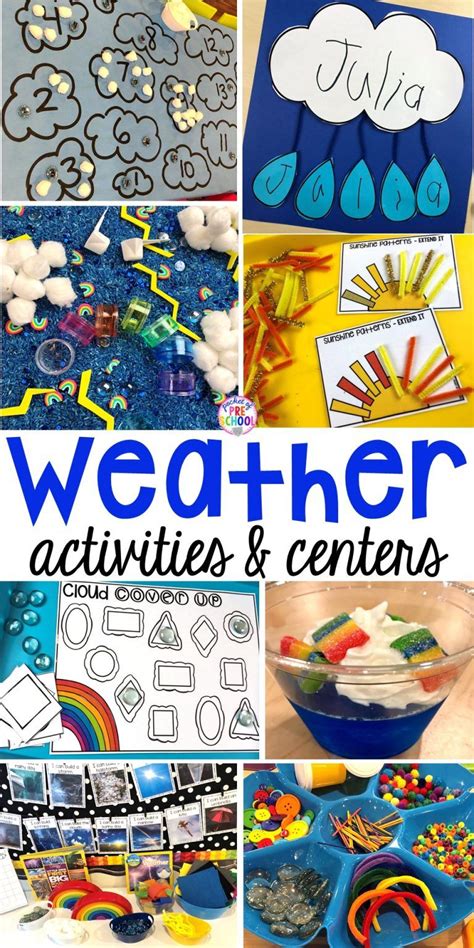 Weather Activities And Centers Pocket Of Preschool Weather