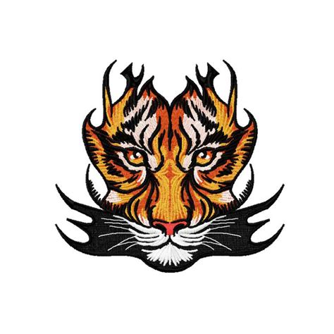 Tiger Machine Embroidery Design Instant Download