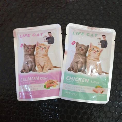 Life Cat Pouch 85gr Wet Cat Food Makanan Kucing Basah 85gr Shopee