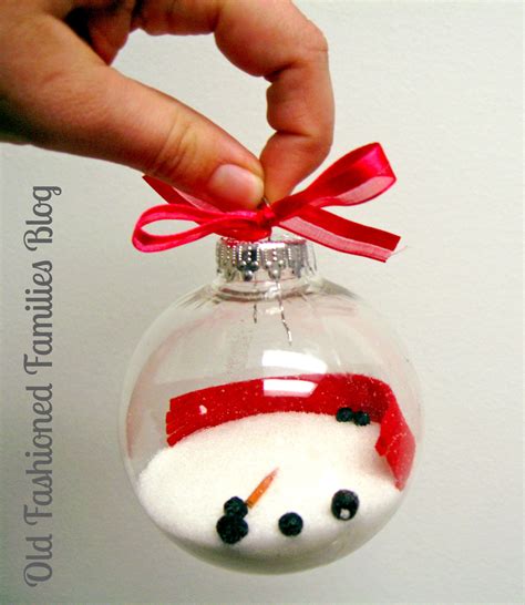 Melted Snowman Ornament Diy Old Fashioned Families