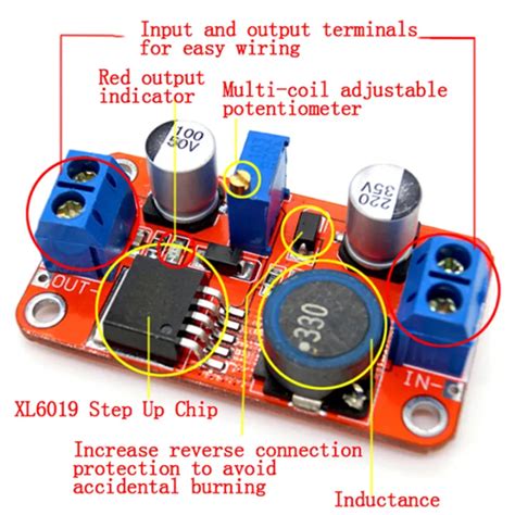 Remai 5a Dc Dc Step Up Power Module Boost Volt Converter 33v 35v To 5v 6v 9v 12v 24v Lazada Ph