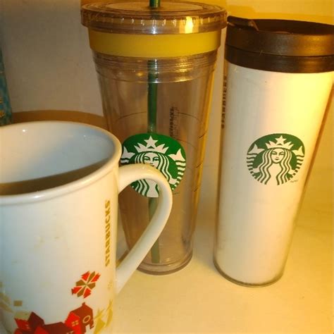 Starbucks Kitchen Starbucks Tall Mug One Tall Clear Cooler And One