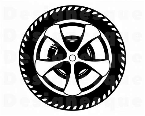 Wheels Svg Tire Svg Body Shop Svg Cut Files For Silhouette Wheel Logo