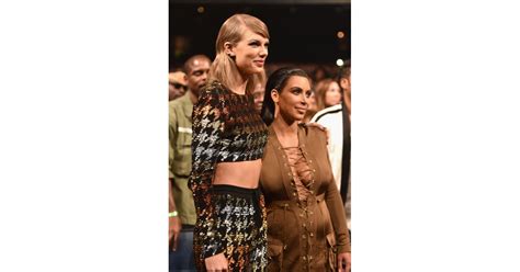Taylor Swift And Kim Kardashian React To Kanye At Vmas 2015 Popsugar Celebrity Photo 7