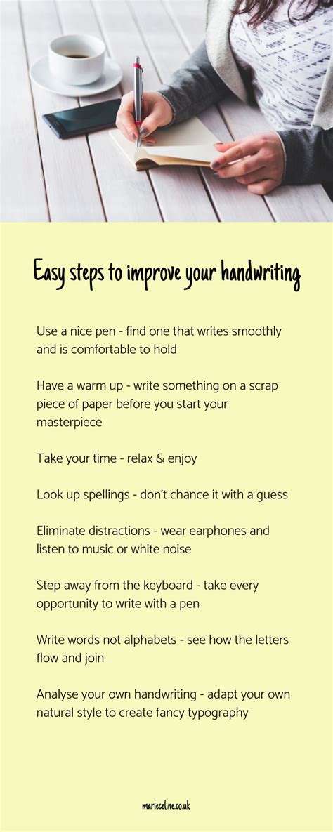 Easy Steps To Improve Your Handwriting Improve Your Handwriting Nice