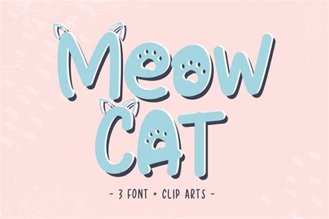18 Cute Cat Fonts For Feline Lovers 😸 Design Inspiration