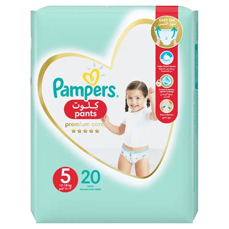 Pampers Premium Care Pants Diapers Size 5 12 18kg With Stretchy Sides