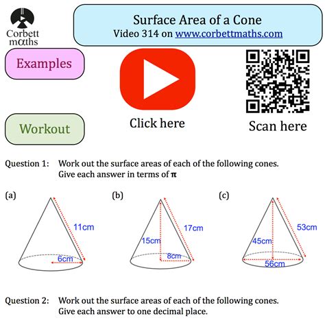 Volume Of A Cone Worksheet