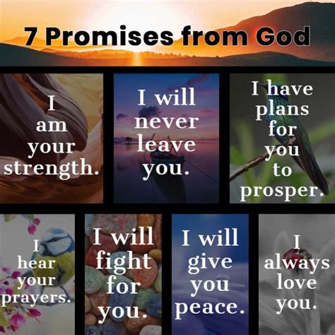 7 Promises From God Gods Promises Gods Promises Verses Promise