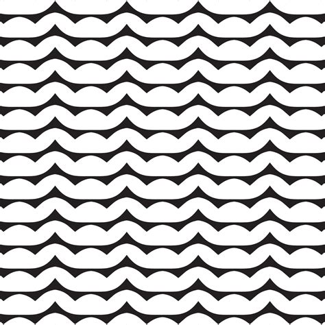 Black And White Wavy Lines Pattern Background Design Repeating