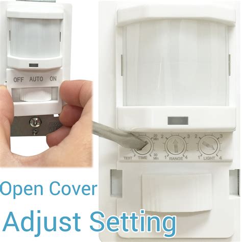 Topgreener Tsos5 White In Wall Pir Motion Sensor Light Switch