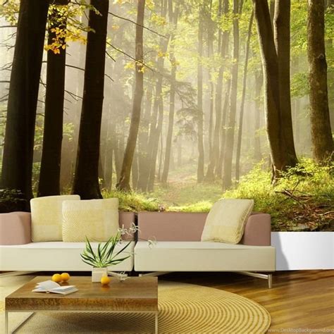 Custom Made Sunshine Forest Photo 3d Wallpapers 3d Wall Murals For