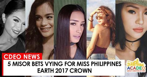 5 Misor Bets Vying For Miss Philippines Earth 2017 Crown