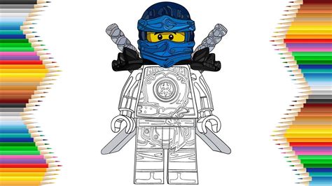 Lego Ninjago Jay Hands of Time Drawing & Coloring for Kids | Lego Art