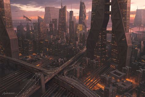 Artstation Explore Futuristic City Cyberpunk City Future City