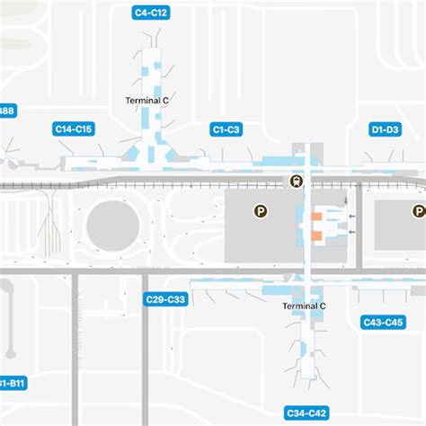 Houston Intercontinental Airport Map Iah Terminal Guide