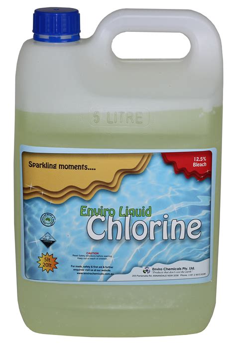 LIQUID CHLORINE 12.5 % BLEACH - Enviro Chemicals & Cleaning Supplies
