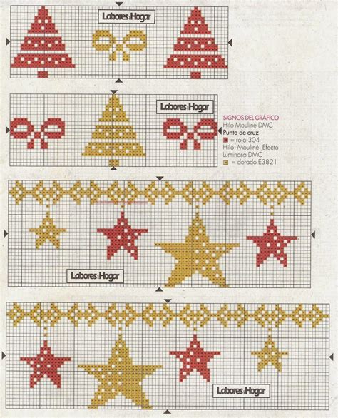 Graficos Punto De Cruz Gratis Cenefas82 Más Cross Christmas Tree