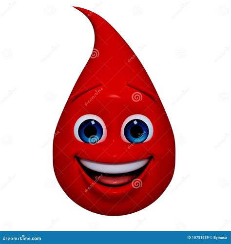 Smiling Blood Drop Royalty Free Stock Images Image 10751589