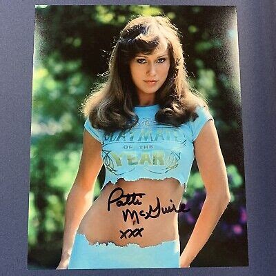 PATTI MCGUIRE SIGNED 8x10 PHOTO ACTRESS AUTOGRAPHED PLAYBOY MODEL SEXY
