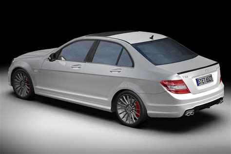 Passenger vehicles, vans, trucks and buses. 2012 Mercedes Benz C63 AMG 3D Model - Buy 2012 Mercedes Benz C63 AMG 3D Model | FlatPyramid