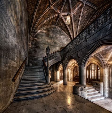 Staircase Castle Architecture Beautiful Buildings