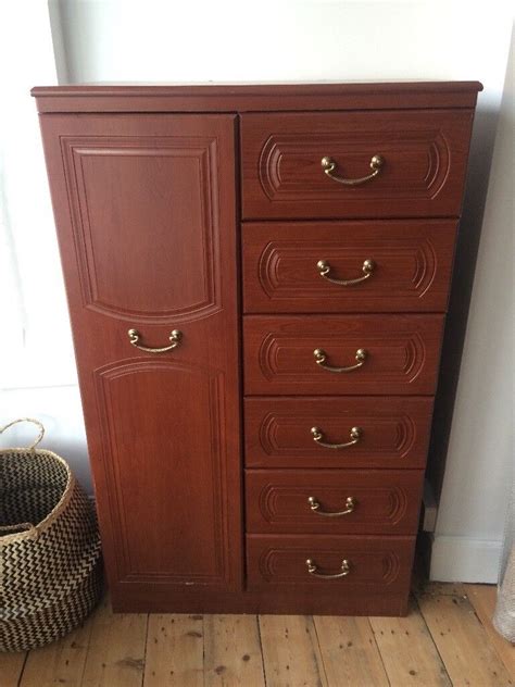 Antique Style Tallboy With 6 Drawers And Hanging Space In Edgbaston