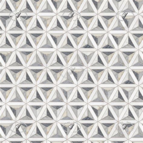 Geometric Pattern White Marble Floor Tile Texture Seamless 21143