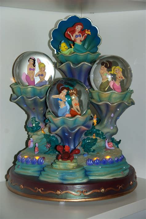 20th Anniversary The Little Mermaids Snowglobe On Collectors Quest Disney Snowglobes Snow