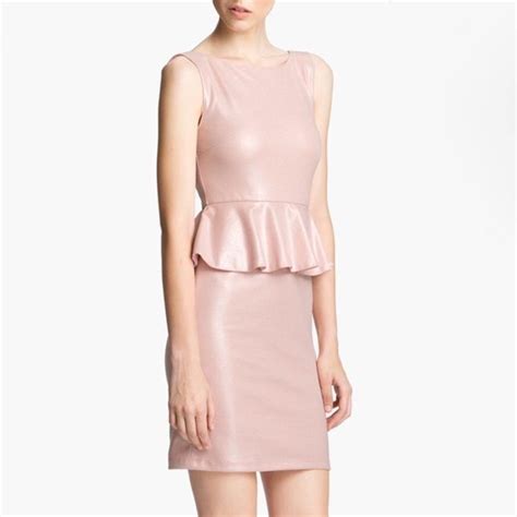 Alice Olivia Pink Peplum Dress Pink Peplum Dress Peplum Dress