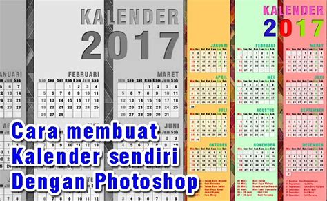 Cara Menciptakan Kalender Sendiri Dengan Photoshop Ngeeneet
