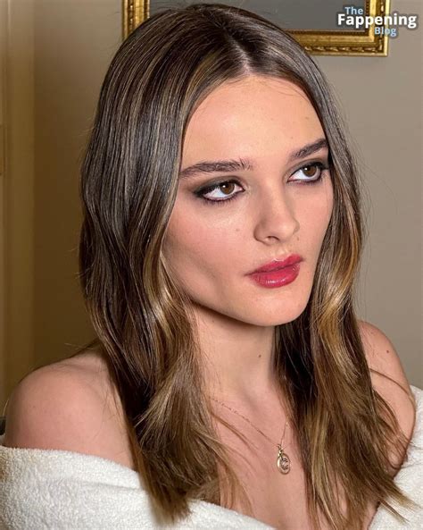 Charlotte Lawrence Exposes Her Nude Breasts In A Sheer Ensemble