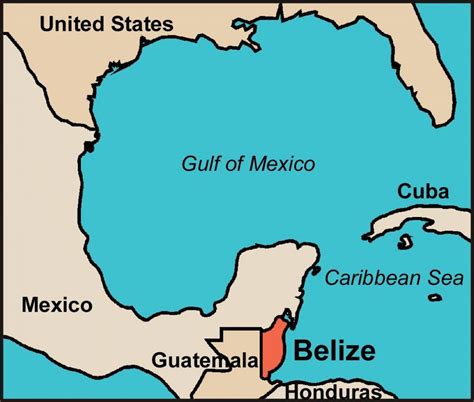 Map of Belize - Belize country map (Central America - Americas)