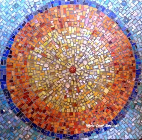 Mosaic Sun By Wintercreek Mosaics Mosaic Artwork Mosaic Art Mosaic
