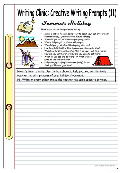 Creative Writing Worksheets For Middle School Writing Worksheets Free